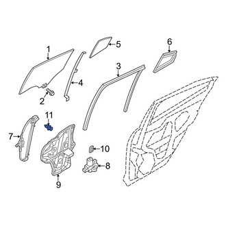 Mazda OE - Radiator Support Access Cover Clip