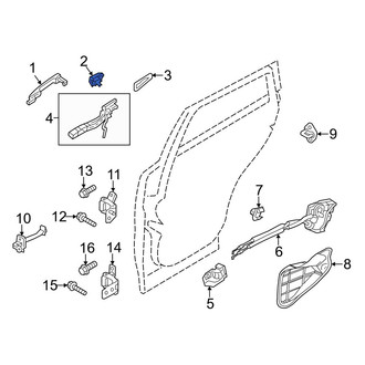 Mazda OE - Front Right Exterior Door Handle Cover