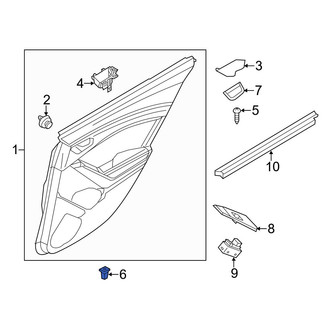 Mazda OE - Door Interior Trim Panel Grommet