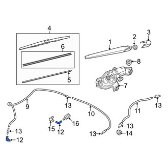 Mazda OE - Rear Liftgate Washer Hose Adapter