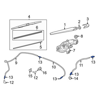Mazda OE - Liftgate Washer Hose Adapter