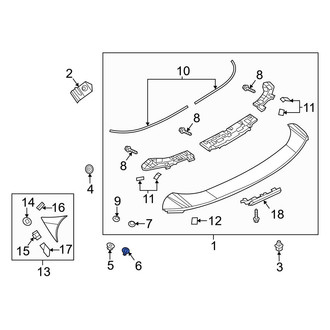 Mazda OE - Spoiler Clip