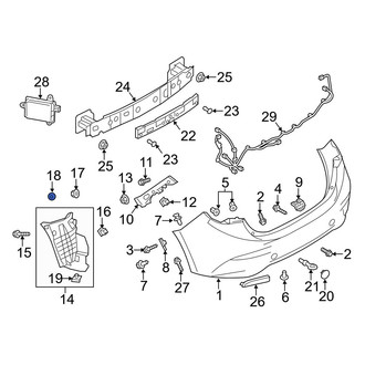 Mazda OE - Bumper Cover Retainer