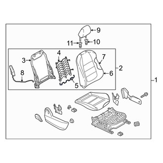 Mazda OE - Front Left Lower Seat Back Cushion Spring