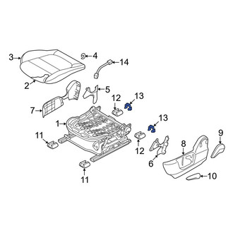 Mazda OE - Seat Track Cover Cap