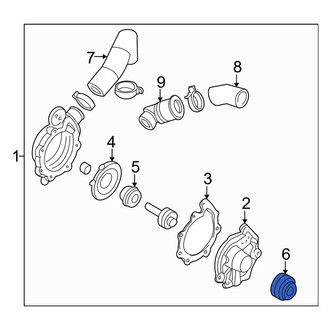 Mazda OE - Engine Water Pump Pulley