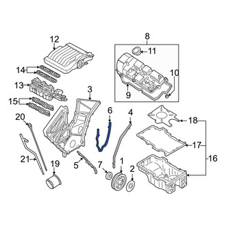 Mazda OE - Center Engine Timing Cover Gasket