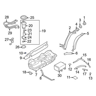 Mazda OE - Fuel Tank Shield Rivet