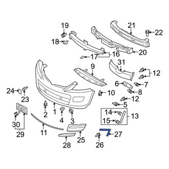 Mazda OE - Front Bumper Seal