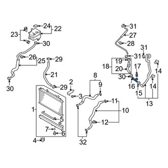 Mazda OE - Cooling System Bypass Line Adapter