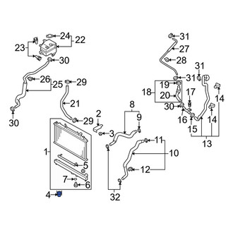 Mazda OE - Upper Radiator Insulator