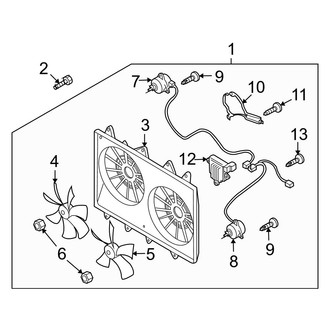 Mazda OE - Cooling Fan (W/O Towing Package)