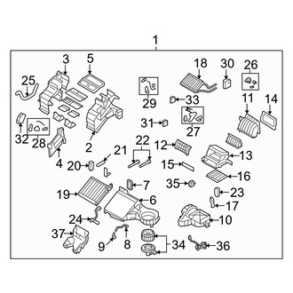 Mazda OE - Air Conditioner & Heater - Front Evaporator