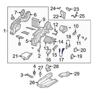 Mazda OE - Rear HVAC Mode Door Lever Link