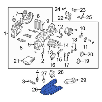 Mazda OE - Rear Right Cabin Air Intake Duct