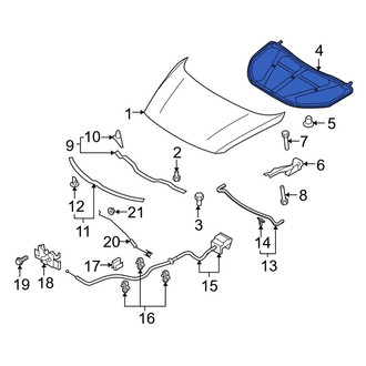 Mazda OE - Hood Insulation Pad
