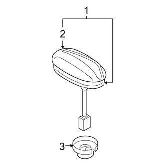 Mazda OE - Electrical - Antenna (With Satellite Antenna)