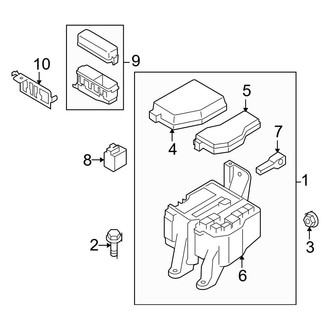 Mazda OE - Electrical - Fuse & Relay (Engine Compartment)