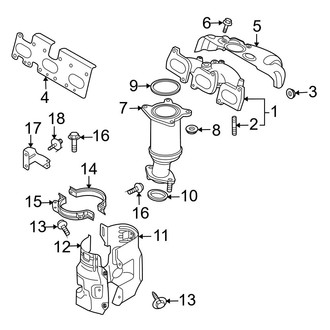 Mazda OE - Exhaust System - Manifold (Rear)