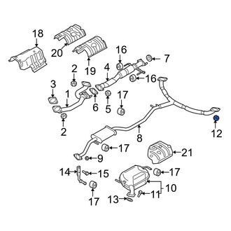 Mazda OE - Catalytic Converter Nut