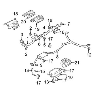 Mazda OE - Exhaust System - Exhaust Components