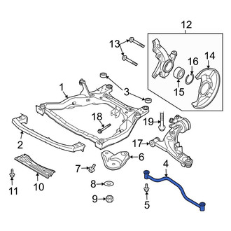 Mazda OE - Front Engine Cradle Brace