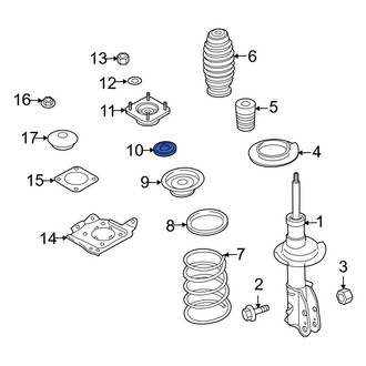 Mazda OE - Front Suspension Shock Absorber & Strut Mount Bushing
