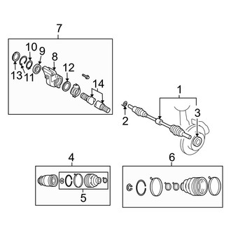 Mazda OE - Front Suspension - Drive Axles