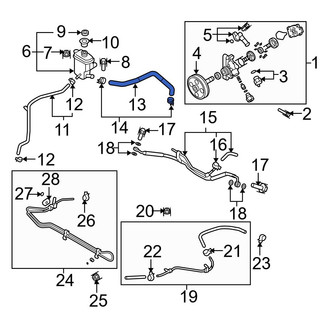 Mazda OE - Power Steering Reservoir Hose