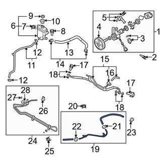 Mazda OE - Power Steering Reservoir Hose