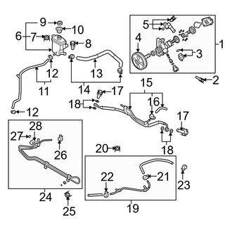 Mazda OE - Steering Gear & Linkage - Pump & Hoses