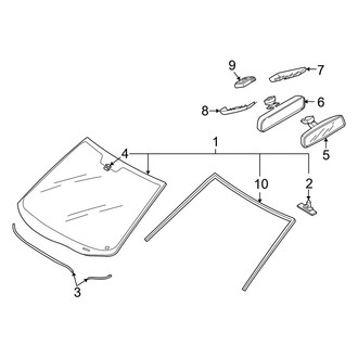 Mazda OE - Windshield - Glass