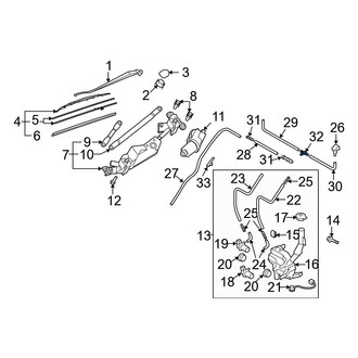 Mazda OE - Windshield Washer Hose Connector
