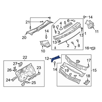 Mazda OE - Center Cowl Cover