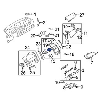 Mazda OE - Right Dashboard Air Vent