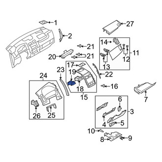 Mazda OE - Left Dashboard Air Vent