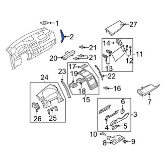 Mazda OE - Instrument Panel Side Cover