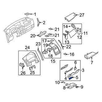 Mazda OE - Instrument Panel Pocket