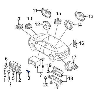 Mazda OE - Radio Screw