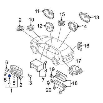 Mazda OE - Center Radio Knob