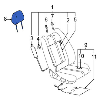 Mazda OE - Front Left Headrest