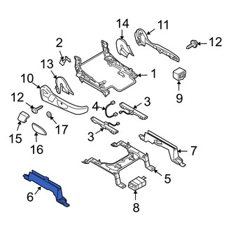 Mazda OE - Front Right Outer Seat Track Cover