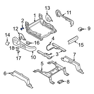 Mazda OE - Front Right Seat Track Cover