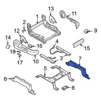 Mazda OE - Front Right Inner Seat Track Cover