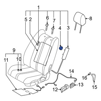 Mazda OE - Seat Air Bag Nut