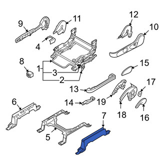 Mazda OE - Front Left Outer Seat Track Cover