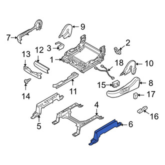Mazda OE - Front Left Outer Seat Track Cover
