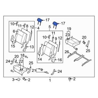 Mazda OE - Rear Headrest