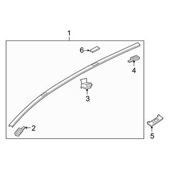 Mazda OE - Roof - Exterior Trim (With Sunroof)