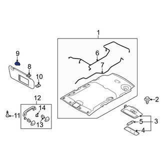 Mazda OE - Sun Visor Bracket